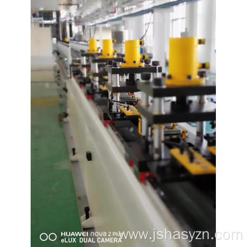 Guide rail elevator profile forming machine